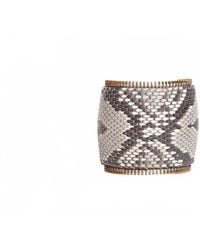 Avenue Chic - Python Zipper Large Cuff - Lyst