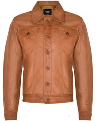 Infinity Leather - Trucker Slim Fit Shirt Jacket - Lyst