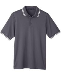Devon & Jones - Crownlux Performance Plaited Tipped Polo - Lyst