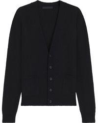 BOSS - Button-Up Cardigan With Deep V-Neckline And Patch Pockets - Lyst