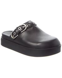Rag & Bone - Geo Buckle Leather Platform Mule - Lyst