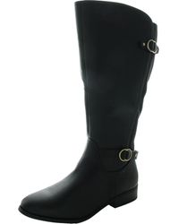 Karen Scott - Leandraa Padded Insole Faux Leather Knee-High Boots - Lyst