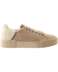 Högl - Fluffy Nubuck Wedge Sneakers - Lyst