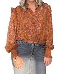 Elan - Paisley Print Blouse - Lyst