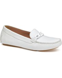 Johnston & Murphy - maggie Faux Leather Slip On Loafers - Lyst