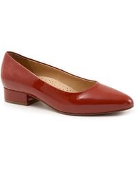 Trotters - Jewel T2126-659 Pump 10.5 Terracotta Patent Leather Shoes Khd632 - Lyst