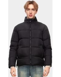 Rokka&Rolla - Solid Puffer Coat Stand Up Collar Jacket - Lyst