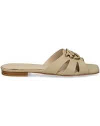 Pinko - Marli 09 Cut-Out Leather Mules - Lyst