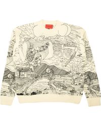 Who Decides War - Duality Crewneck Sweater - Off - Lyst