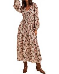 In-Loom - Smocked Button Down Maxi Dress - Lyst