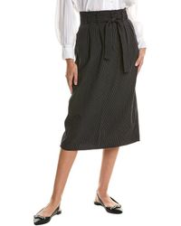 The Great - The Trouser Wool-blend Pencil Skirt - Lyst