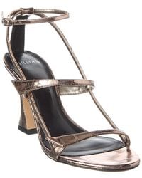 Alexandre Birman - Tita Cage 85 Embossed Leather Sandal - Lyst