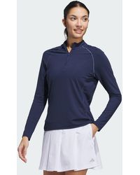 adidas - Ultimate365 Solid Quarter-Zip Mock Polo Shirt - Lyst