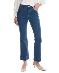Cece - Fit & Flare Denim Pant - Lyst