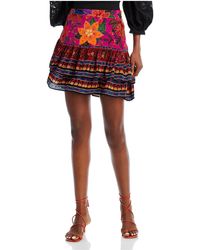 FARM Rio - Tiered Short Mini Skirt - Lyst