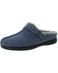 Bzees - Eternity Buckle Faux Fur Slide Slippers - Lyst