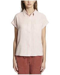 Sanctuary - Striped Short Sleeve Button-down Top - Lyst