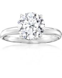 Ross-Simons - Lab-Grown Diamond Solitaire Ring - Lyst