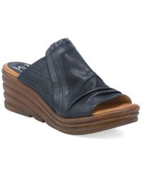 Miz Mooz - Abbie Leather Wedge Sandal - Lyst