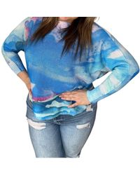 Look Mode Usa - Shades Of The Tide Batwing Sweater - Lyst