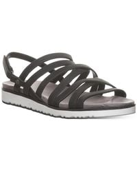 BEARPAW - Crete Sandals Faux Leather Round Toe Slingback Gal2032 - Lyst