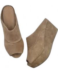 Chocolat Blu - Wind Platform Wedge Mules - Lyst