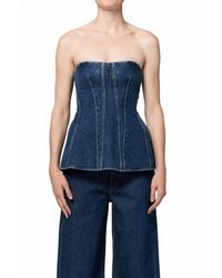Agolde - Lara Corset Top - Lyst