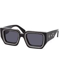 Off-White c/o Virgil Abloh - Sunglasses Square Full Rim, Frame And Dark Lens Francisco4507 - Lyst