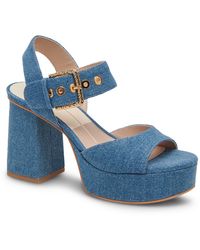 Dolce Vita - Bobby Suede Ankle Strap Block Heel - Lyst
