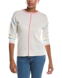 InCashmere - 3/4-Sleeve Cashmere Pullover - Lyst