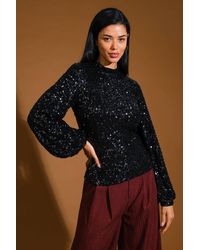 TRUEDAMES - Stay The Same Sequin Top - Lyst