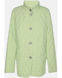 Basler - Quilted Polyester Button Jacket - Lyst