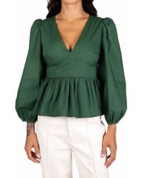 Sincerely Ours - Grace Balloon Sleeves Top - Lyst