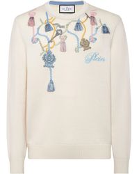 Philipp Plein - Merino Wool Round Neck Pullover - Lyst
