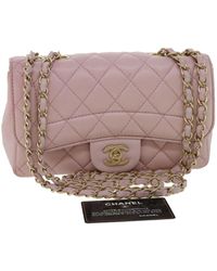 Chanel - Matelasse Turn Lock Chain Shoulder Bag Lamb Skin Cc Auth 32151a - Lyst