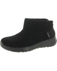 Skechers - On The Go Joy Suede Faux Fur Lined Ankle Boots - Lyst