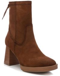 Xti - Suede Booties - Lyst