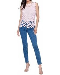 Charlie b - Floral Crochet Sleeveless Top - Lyst