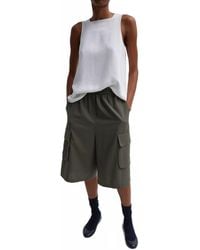 Tibi - Sable Square Neck Cross Back Tank Top - Lyst