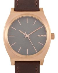 Nixon - Time Teller Rose Gold-toned Stainless Steel Watch A045 2001 - Lyst
