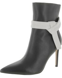 New York & Company - Faux Leather Pointed Toe Booties - Lyst