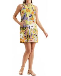 tyler boe - Ella Chartreuse Floral Dress - Lyst