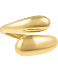 Adornia - Tarnish Resistant 18K Plated Overlapping Chunky Bands Ring - Lyst