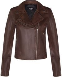 Infinity Leather - Leather Classic Biker Brando Jacket-Baku - Lyst