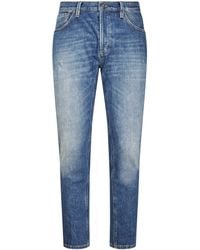 Dondup - Carrot Cut Denim Trousers With Five-Pocket Design - Lyst