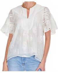 J joy - Trim Flare Sleeve Top - Lyst