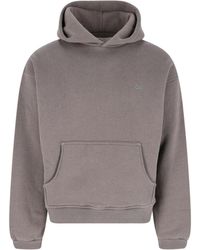 ERL - Taupe Cotton Hooded Sweatshirt - Lyst
