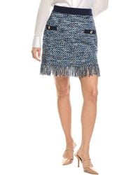 MILLY - Kali Tweed Wool-Blend Skirt - Lyst