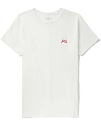 Rag & Bone - Love Rb Tee Soft Cotton Short Sleeve Crew Neck T-Shirt Ivory - Lyst