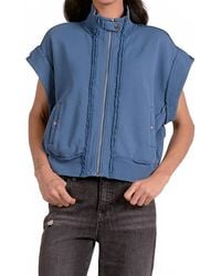 Elan - Zippered Capsleeve Vest - Lyst